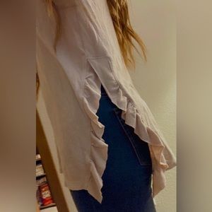 Aerie “Just Add Leggings” long-sleeve pink shirt - XS